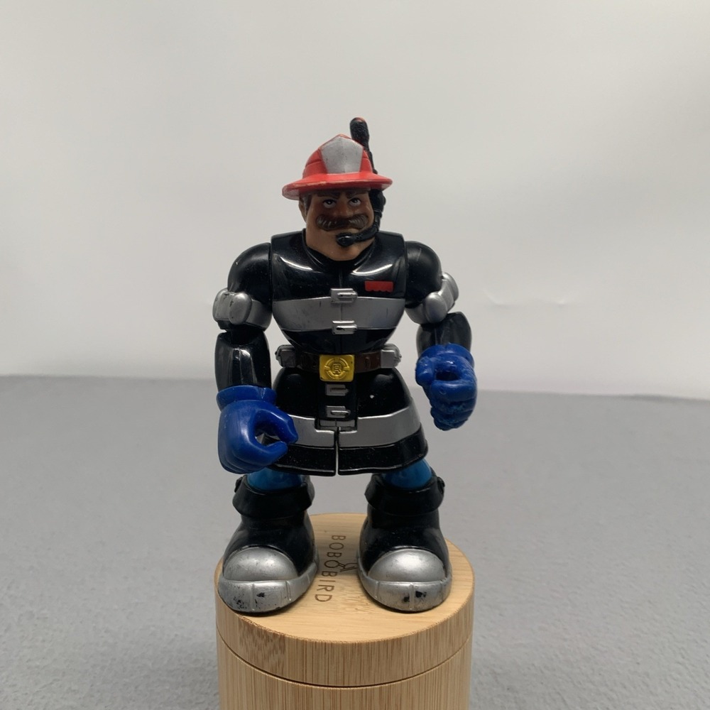 Vtg. Fisher Price Rescue Heroes Billy Blazes Action Figure 2000 Blue Gloves HTF